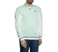 Fila Men's Settanta Baseball Track Jacket, Surf Spray/White/Navy, M