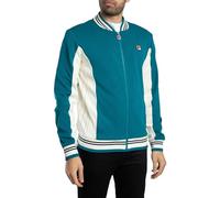 Fila Men's Settanta Track Jacket, Deep Lagoon/Gardenia/Black, XXL