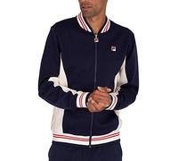 Fila Men's Settanta Track Jacket, Peacoat/Gardenia/Chinese Red