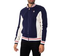 FILA Men's Settanta Track Jacket, Peacoat/Gardenia/Chinese Red, XL