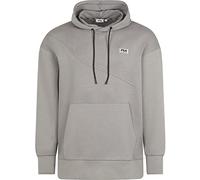 FILA Men's Thiers Oversized Hoody Hooded Sweatshirt, Gull, S