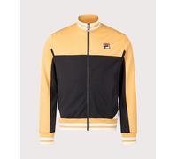 FILA Mens Tiebraker Funnel Neck Track Jacket - Colour: 552 Oak Buff/Black/Gardenia - Size: Large