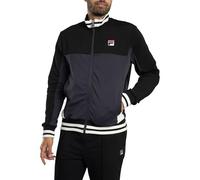 Tiebreaker Funnel Neck Track Jacket Black/Charcoal/Gardenia M