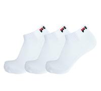 Fila Unisex F9300 QUARTER PLAIN SOCKS 300 39/42 Ankle Socks , 300 White, 39/42, (3 Pairs)