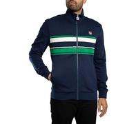 FILA Men's Vinnie Cut & Sew Track Jacket, Navy/Green/Gardenia, XL