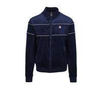 Fila Mens VITTORIO VELOUR TRACK JACKET NAVY/GARDENIA Cotton - Size Medium