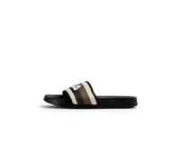 FILA Morro Bay Stripes Slipper Black-coffee Bean size 47 | Sandals Outlet | Men | Black 47