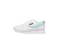 FILA Women's Orbit wmn Sneaker, White-Brook Green, 3 UK