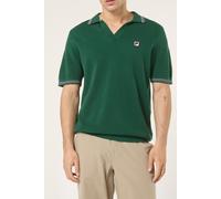 FILA Orentano Regular Johnny Collar Knitted Polo Shirt Posy Green size S | Poloshirts Outlet | Men | Green S