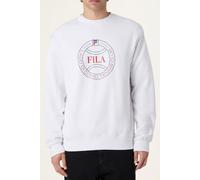 FILA Parella Relaxed Graphic Sweatshirt Bright White size S | Sweaters Outlet | Men | White S
