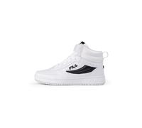 FILA REGA NF mid Teens Sneaker, White-Black, 4.5 UK