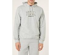 FILA Rifredi Regular Graphic Hoodie Light Grey Melange size XL | Hoodies Outlet | Men | Gray XL