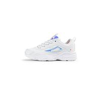 FILA Skye Teens Sneaker, White Purple Iridescent, 3 UK