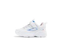 FILA Skye V Kids Sneaker, White Purple Iridescent, 12 UK Child