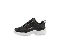 FILA Strada kids Unisex Kids’ Sneaker, black (Black), 2 UK