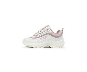 FILA Strada Logo Kids Trainers, White-Mauve Chalk-Marshmallow, 34 EU, White Mauve Chalk Marshmallow, 1.5 UK