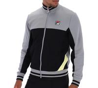 FILA Track Jacket Grey/Black Men Tiebreaker, Black, L