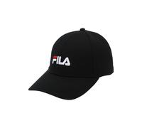 FILA Brasov 6 Panel with Linear Logo-Strap Back Baseball Cap, Black, One Size