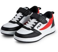 FILA Unisex Children's Rega Nf Velcro Kids Trainers, Black Fila Red, 13 UK