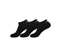 Fila Unisex F9100 INVISIBLE PLAIN SOCKS 200 43/46 Socks, 200 Black, 43/46, Pack of 3