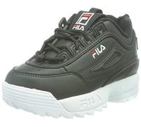 Fila Unisex Kids Disruptor Sneaker, Black, 1.5 UK