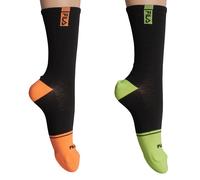 Fila Unisex Pack-2 Long Cycling Socks F2524 for Men and Women - Multicolour - Size UK 4-8