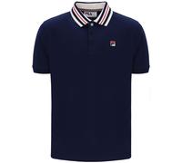 Fila Vintage Achille Heritage Tape Polo - Fila Navy S S