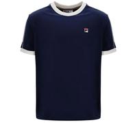 Basilio Velour T-Shirt Navy/Gardenia M