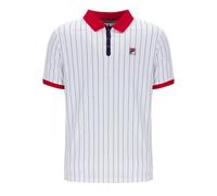Fila Vintage BB1 Classic Striped Polo Shirt - White Red Navy-XXL