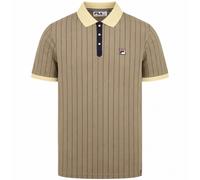 Fila Vintage BB1 Classic Vintage Striped Polo Shirt - Double Cream M M