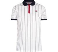 Fila Vintage BB1 Classic Vintage Striped Polo Shirt - White