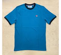 Fila Vintage Ringer T Shirt Lagoon Black