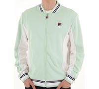 FILA Men's Settanta Baseball Track Jacket, Surf Spray/White/Navy, L
