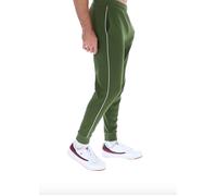Fila Vintage Patrick Track Pant Contrast Piping Joggers Green Chive Gardenia