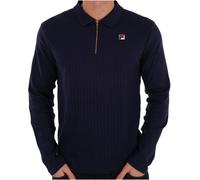Fila Vintage Rib Zip Polo Navy