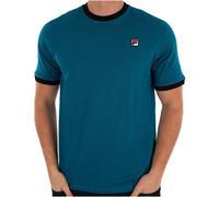 Fila Vintage Ringer T Shirt Lagoon Black