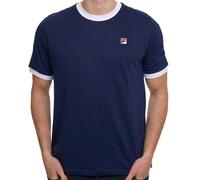 Fila Vintage Ringer T Shirt Navy/white