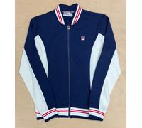 Fila Vintage Settanta Baseball Track Jacket Top Suit Navy Red White F Logo BJ