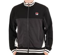 Fila Vintage Tiebreaker Track Top Black Charcoal