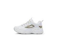 FILA Women Skye Zp Wmn Sneaker, White Gold, 4 UK