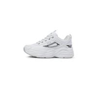 FILA Women Skye Zp Wmn Sneaker, White Silver, 5 UK