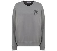 FILA Women's Bann Oversized Crew Neck Sweatshirt, Night owl, XL