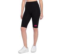 FILA Women's Belmonte Short Leggings Yoga, 80009-Black Beauty, M