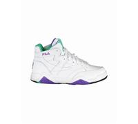 Fila Women's High-Top Lace-Up Athletic Shoes with Contrasting Details and Logo - White - Size: 4