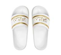 FILA Women's Morro Bay Logo Slippers Wmn Slippers, White gold, 40 EU