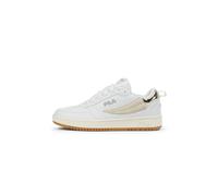 FILA Women's Rega NF wmn Trainers, White-Gold-Antique White, 37 EU, White Gold Antique White, 5 UK