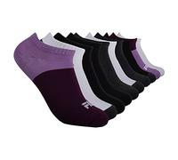 Fila Women's Show Socks, Purple Colorblock (10 Pack), One Size (Pack of 10)