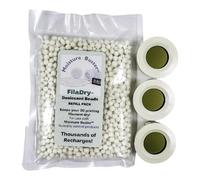 FilaDry Desiccant Kit for Moisture Buster 3D Filament Drying | Effective Moisture Control for Dampness| Many Home & Shop Uses | Includes 3 Hygrometers & Cannister STL Digital Download (FD150)