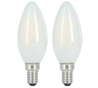 Filam bulb. LED, E14, 470lm repl. 40W, amp. boug., mte, blc chd,2p.