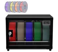 Filament Dehumidifier Cabinet, 3D Printer Storage Box with Humidity Control (25%-60% RH), Holds 5 Rolls, 25L Dry Box with Lock, for PLA/ABS/PETG